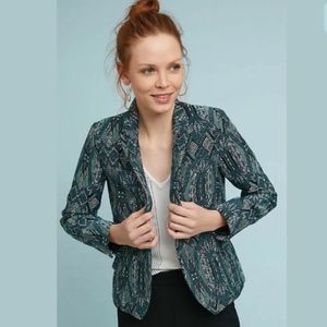 Anthropologie Acote Vert Textured Blazer